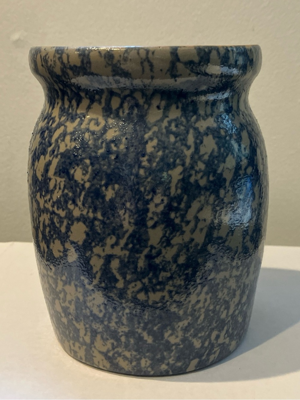 Vintage 1995 BBP Beaumont Brothers Pottery 5.5” Tall Salt-Glazed Crock or Vase